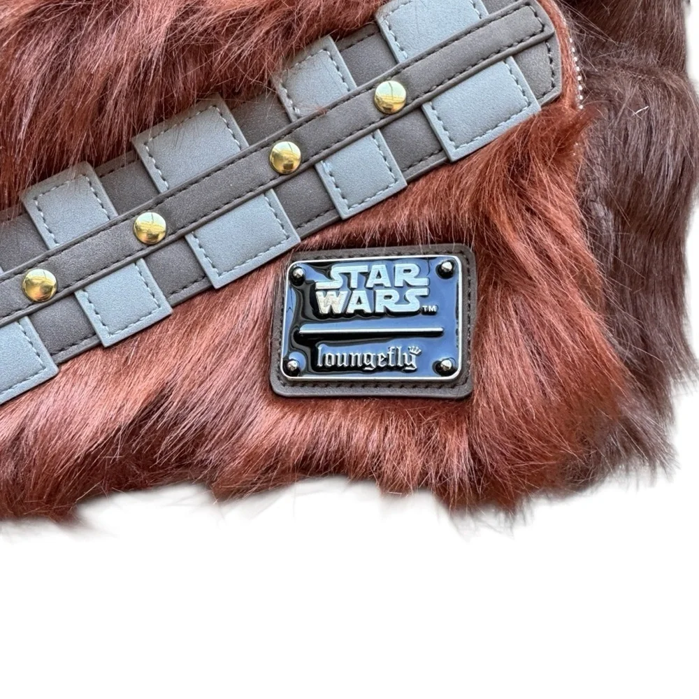 Loungefly Star Wars Disney Chewbacca Cosplay Mini Backpack Furry Purse Chewie